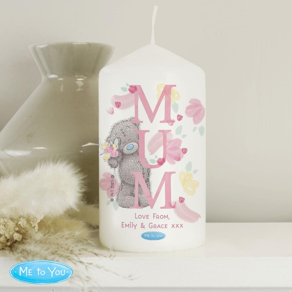 Personalised Me to You Mum Pillar Candle Extra Image 2